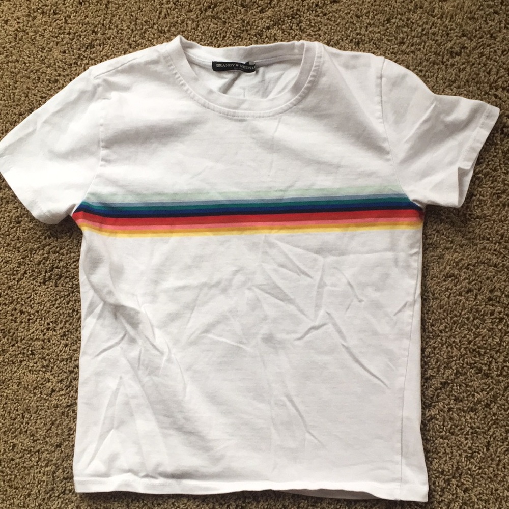 Brandy Melville Rainbow Shirt